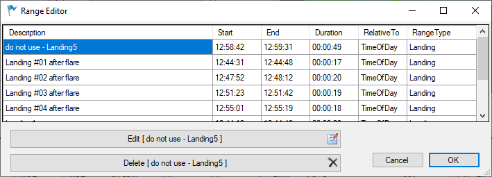 Range Editor